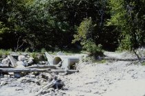 Village pipe at end of Lillian Dells Drive